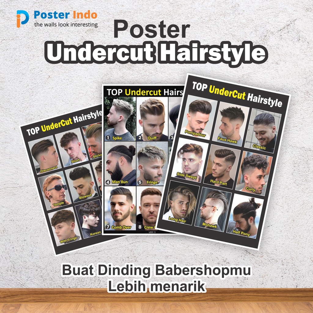 โปสเตอร์ทรงผม Undercut