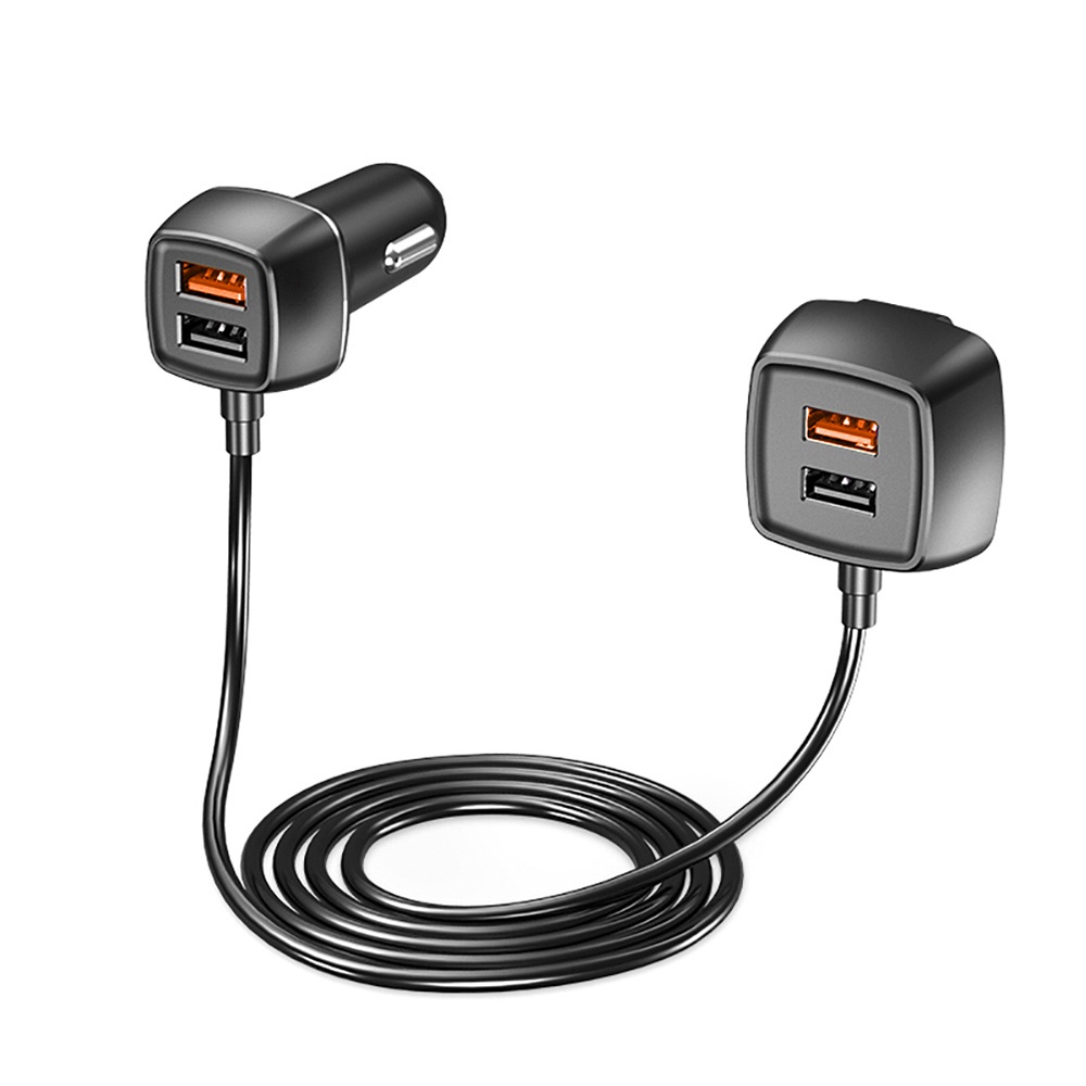 Car Mobile Phone Charger Universal Power USB QC 4 Ports Fast Charging