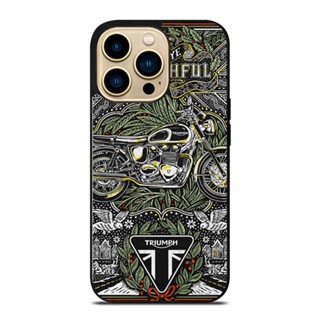 เคสโทรศัพท์มือถือ กันกระแทก ลาย triumph triumph Motorcycle สําหรับ IPhone 14 Plus 13 Pro Max 12 Mini XS XR