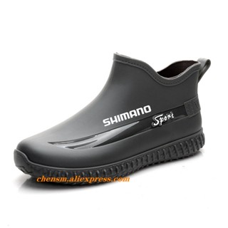 Shimano รองเท้าบูทยาง กันฝน กันน้ํา กันลื่น เหมาะกับขี่จักรยาน สําหรับผู้ชาย