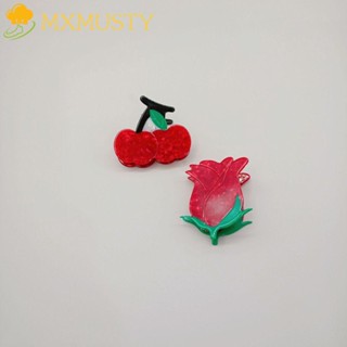 MXMUSTY Personality Korean Style Crab Clip Simple Hair Accessories Rose Flower Hair Claw Cute Shark Clip Elegant Headwear Smiling face Acrylic Women Hair Clip