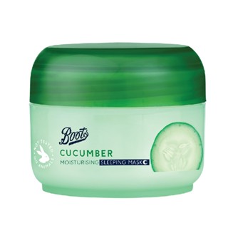 Boots Cucumber Moisturising Sleeping Mask 100ML บู๊ทส์ คิวคัมเบอร์ มอยเจอร์ไรซิ่ง สลีพปิ้ง มาส์ก 100 มล.