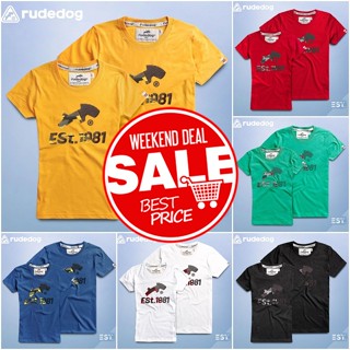 rudedog เสื้อยืด รุ่น Est-point ของแท้ 100%