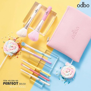 เซตแปรงแต่งหน้าสีพาสเทล 7 ชิ้น Odbo Perfect Brush Beauty Tools OD8-193