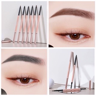 M239 ดินสอเขียนคิ้วสองหัว แบบหมุนได้ กันน้ำ กันเหงื่อ ติดทนน…