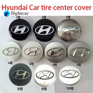 Flightcar ฝาครอบดุมล้อรถยนต์ ลายโลโก้ Hyundai Sonata Elantra 60 มม. 63 มม. 65 มม. 57 มม. 59 มม. 61 มม. 4 ชิ้น