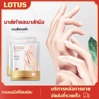 มาส์กมือ Hand Mask มาส์กบำรุงผิวมือป้อนอาหารเข้าผิวทำให้ผิวเรียบเนียน ปกป้องผิวมือไม่ให้แตกแห้ง