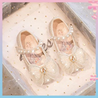 Womens shoes Princess Aisha shoes 2022 new autumn childrens leather shoes crystal shoes womens shoes spring and autumn shoes