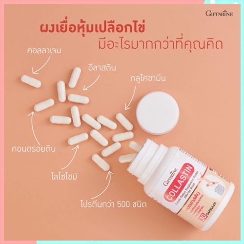 ไม่จกตา💡กิฟฟารีนอาหารเสริมคอลลาสตินลดข้ออักเสบปลอดภัย/1กระปุก/รหัส41716/30แคปซูล📌TrX3