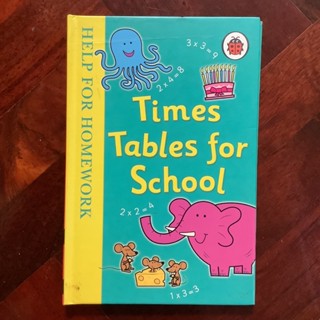 หนังสือภาษาอังกฤษสำหรับเด็ก เรื่อง Times Table for School