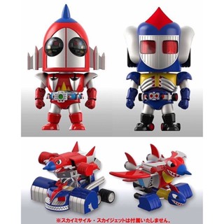 หุ่นเหล็ก สองสิงห์อวกาศ Space Ironman Kyodain ES Gokin Skyzel Set &amp; ES Gokin Groundzel Set by Action Toys