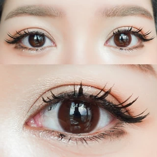 Candylens คอนแทคเลนส์ Bride ช็อคโก พร้อมส่งแบบปกติ และค่าสายตาสั้น 0.00- 10.00