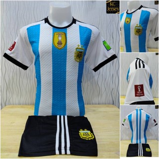 เสื้อบอล ทีมชาติ argentina ใหม่ล่าสุด ปี 2023 แขนสั้น ครบชุดเสื้อพร้อมกางเกง