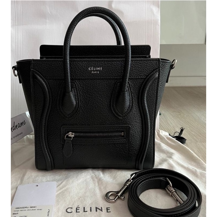 Celine Nano Luggage black  y2019(used like very new)