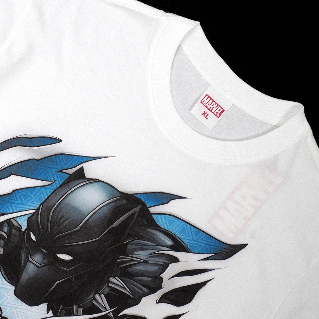 Power 7 Shop เสื้อยืดการ์ตูน มาร์เวล Black Panther ลิขสิทธ์แท้ MARVEL COMICS T-SHIRTS (MVX-315) — صورة 5