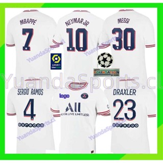 Psg 第四場比賽 jersey 21 / 22 Messi 30 Neymar Jr 。 10 Mbappe 7 Se