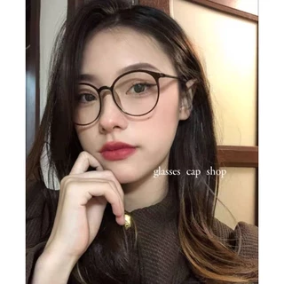 แว่นตาเลนส์กรองแสง ทรงหยดน้ำ Blue Block- 6814 [กรอบแว่นสามารถนำไปเปลี่ยนเลนส์ได้]