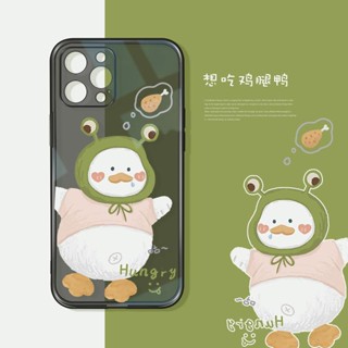 Cute duck เคสไอโฟน iPhone X Xr Xs Max 11 pro max เคส iPhone 8พลัส phone case 13 14 12 pro 14plus เคสมือถือ 7 8plus