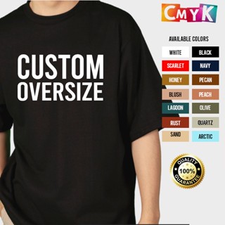 CMYK ที่กําหนดเองเสื้อยืดขนาดใหญ่ Unisex สีดําสีแดงสีขาวสีขาวสีกรมท่าพีชสนิมสีแดงเข้มซื้อ 10 Ta J[#