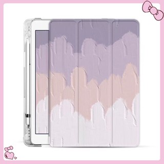 【with pen tray】การ์ตูน  Cute Air4 Pro10.9-Air5 Gen9 10.2 Gen7 2019 Gen8 Pro11 เคสไอแพด 2019Air3,10.5,Air3 เคสiPad แนวโ mini 4/5/6 Case ไอแพดใส่ปากกาได้เคส