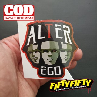 สติกเกอร์ พิมพ์ลาย ESPORT ALTER EGO เคลือบเงา สําหรับติดตกแต่งหมวกกันน็อครถจักรยานยนต์