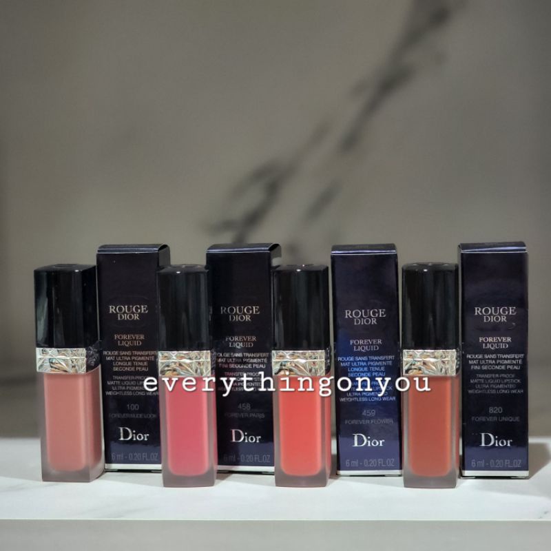 {เก็บโค้ดหน้าร้าน} [พร้อมส่ง] Dior Rouge Dior Forever Liquid Transfer-Proof Matte Liquid Lipstick 6ml