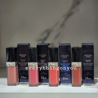 ลด 18% {โค้ด 8MZCRVW} [พร้อมส่ง] Dior Rouge Dior Forever Liquid Transfer-Proof Matte Liquid Lipstick