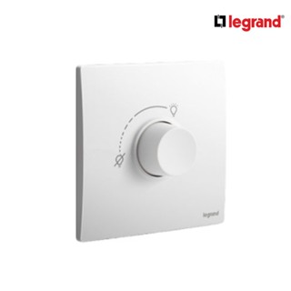 Legrand ดิมเมอร์แบบหมุน(สำหรับหลอดไส้และหลอดฮาโลเจน)500W สีขาว 1G 500W Dimmer | Mallia Senses | Matt White | 281080MW