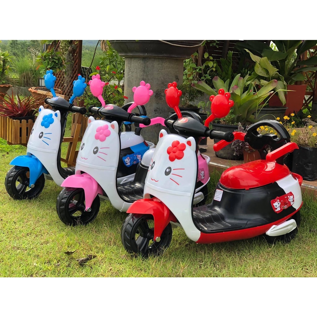 Np Toys รถแบตเตอรี่เด็ก รถเด็กนั่ง มอไซค์เจ้าแมวเหมียว มีเสียงดนตรี ขนาด1มอเตอร์ No.109 - รูปที่ 3