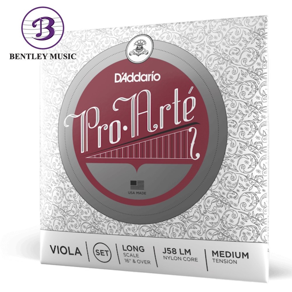 Dadaddario J58 LM Pro-Arte Viola String Set, Long Scale, Medium Tension