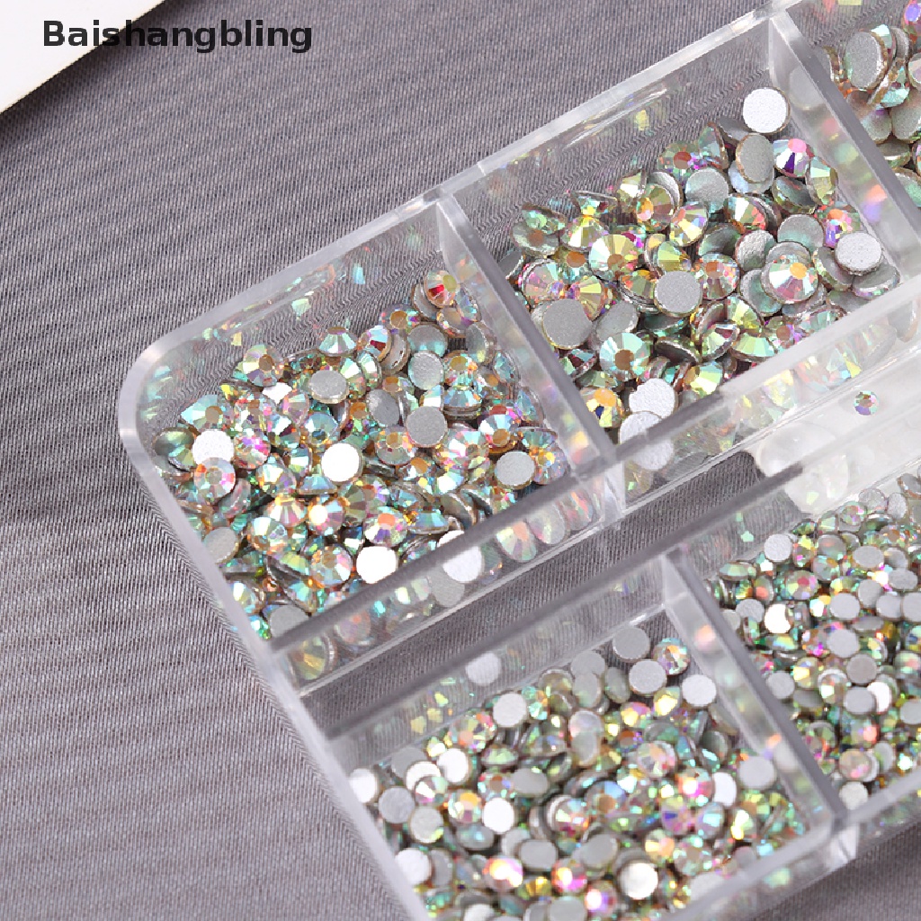 Bsbl ชุดพลอยเทียมคริสตัล AB Colorf BL 6 ขนาด สําหรับตกแต่งเล็บ