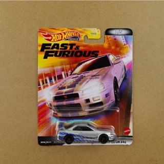 Hotwheels Fast &amp; Furious รุ่น Nissan Skyline R34ล้อยาง