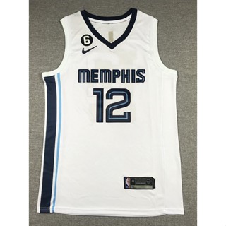 2023 nba Memphis Grizzlies No.12 Morant classic white basketball jersey