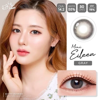 คอนแทคเลนส์ kitty kawaii ลายใหม่ Mini Eileen ค่าอมน้ำ55%