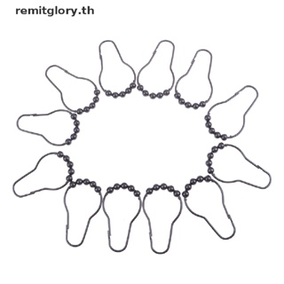 Remitglory ตะขอสเตนเลส สําหรับแขวนผ้าม่านอาบน้ํา 12 ชิ้น