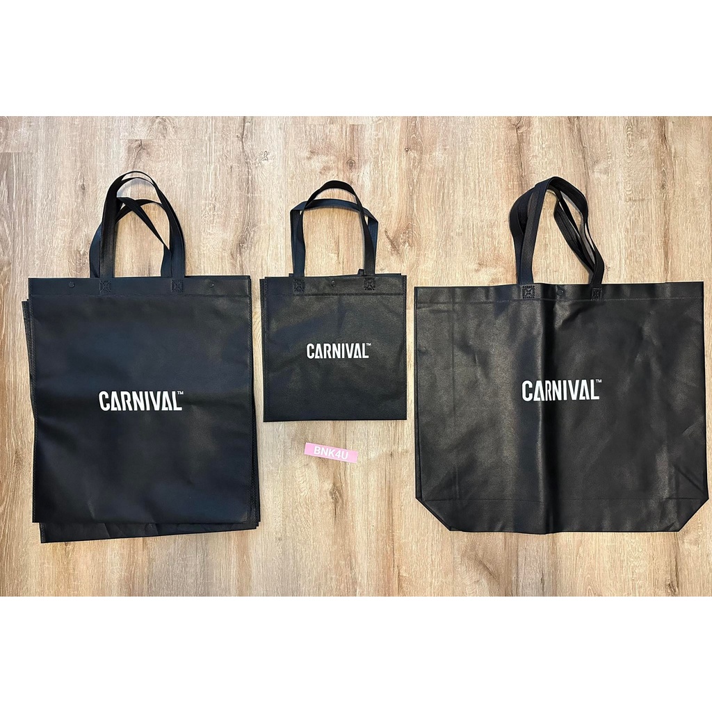 [ ของแท้ ] ถุงผ้า carnival มี 3 ขนาด เล็ก กลาง ใหญ่ ของแท้จากช้อป พร้อมส่ง