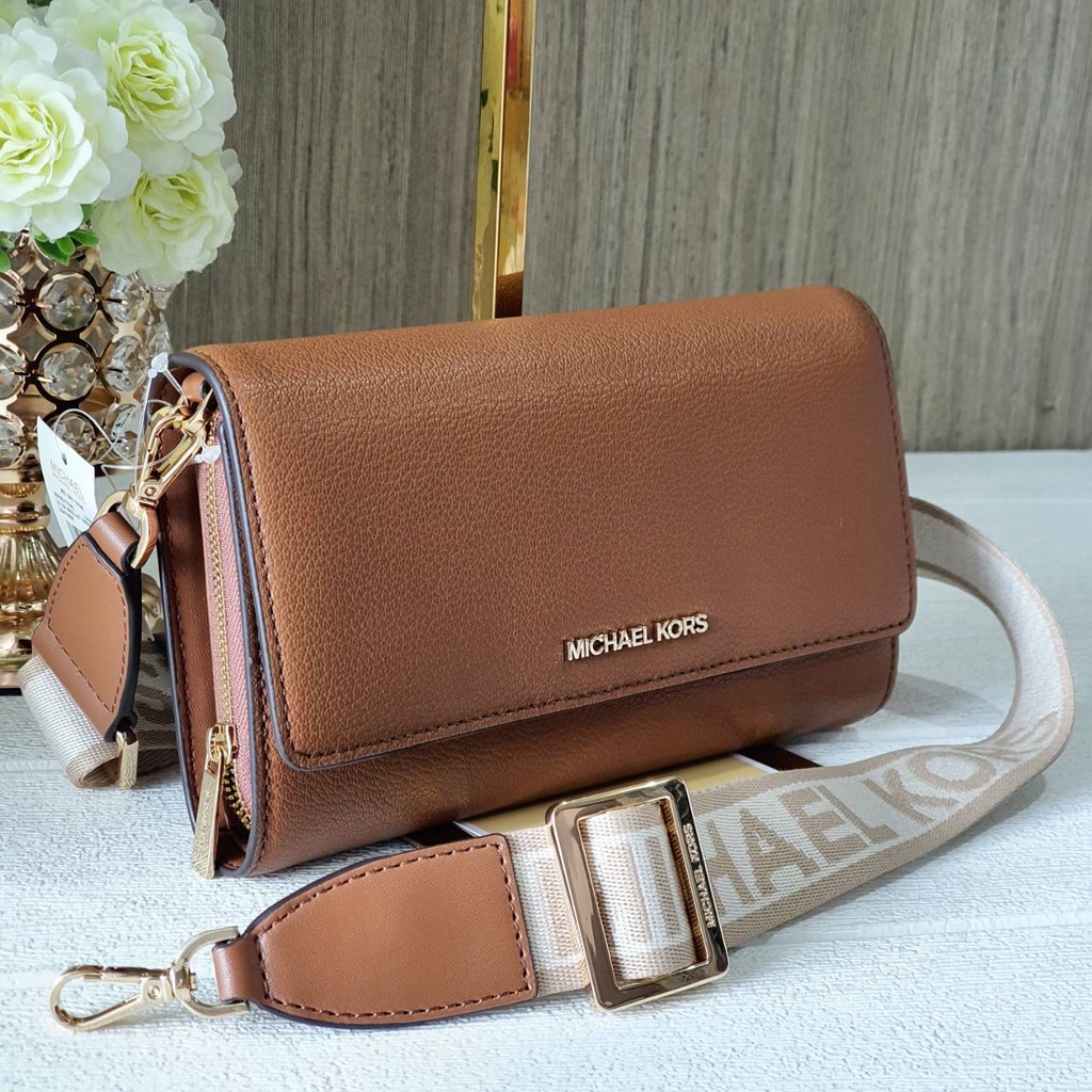 💚แท้💯 พร้อมส่ง💚MK Michael Kors Jet Set Travel Multifunction Phone Crossbody Bag 35F2GTTC8L / 35S2GTT