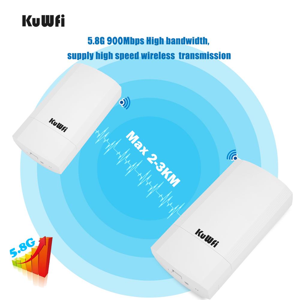 AKuWFi 900Mbps Outdoor Wireless CPE Router 5.8G Wireless Repeater/AP Router/Wifi CPE Bridge Point to Point 1-3KM Wifi 00 #8