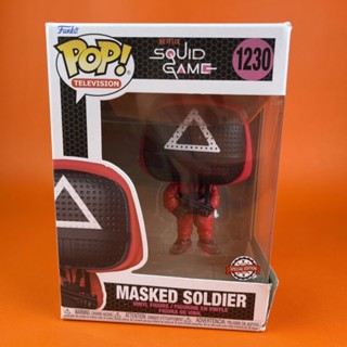 * กล่องบุบ * Funko POP Masked Solider สามเหลี่ยม 1230 Squid Game กล่องบุบ ของสภาพดี