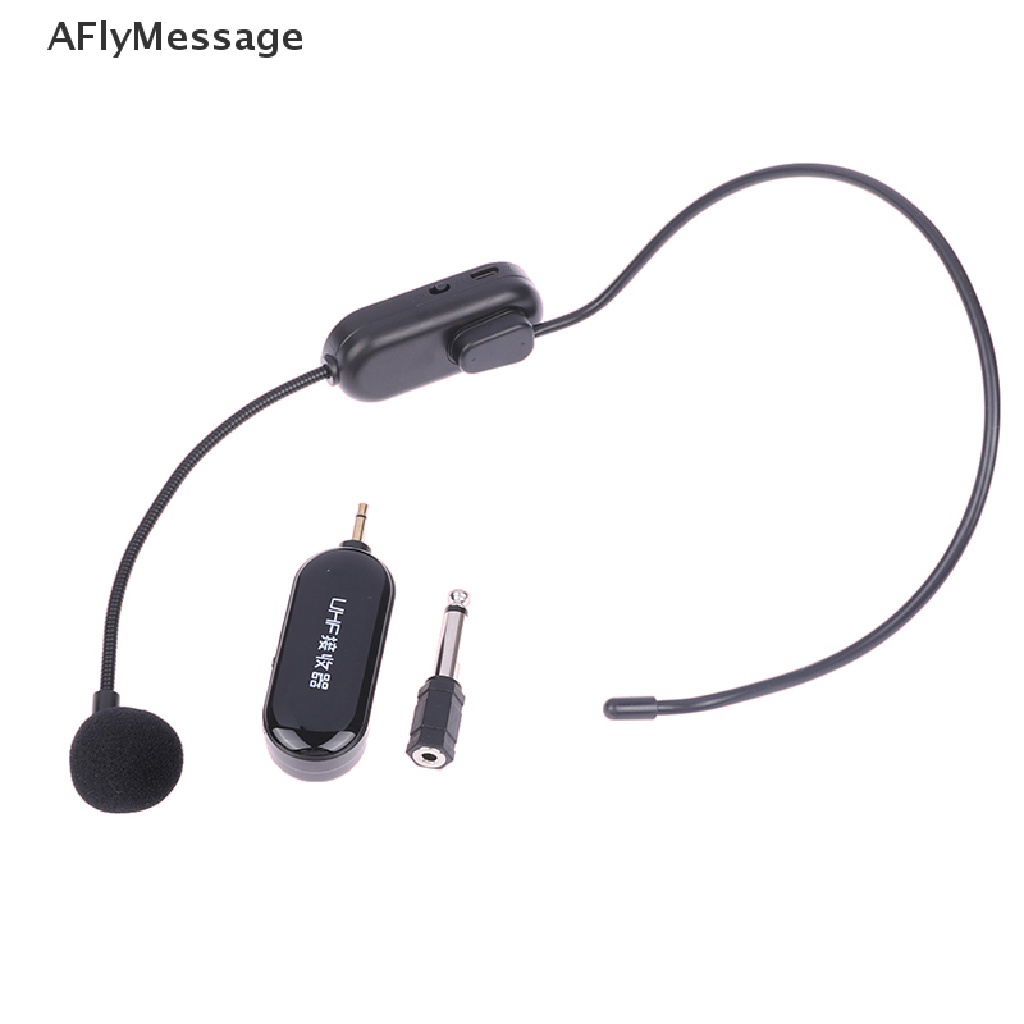 Afl ชุดหูฟังไมโครโฟนไร้สาย UHF 2 In 1 สําหรับเครื่องขยายเสียง TH #8