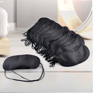 100 Pcs/Lot Gift Travel Sleeping Eye Mask Black Eyeshade Cover Shade Blindfold Eye Patch Night Soft Portable Eyepatch