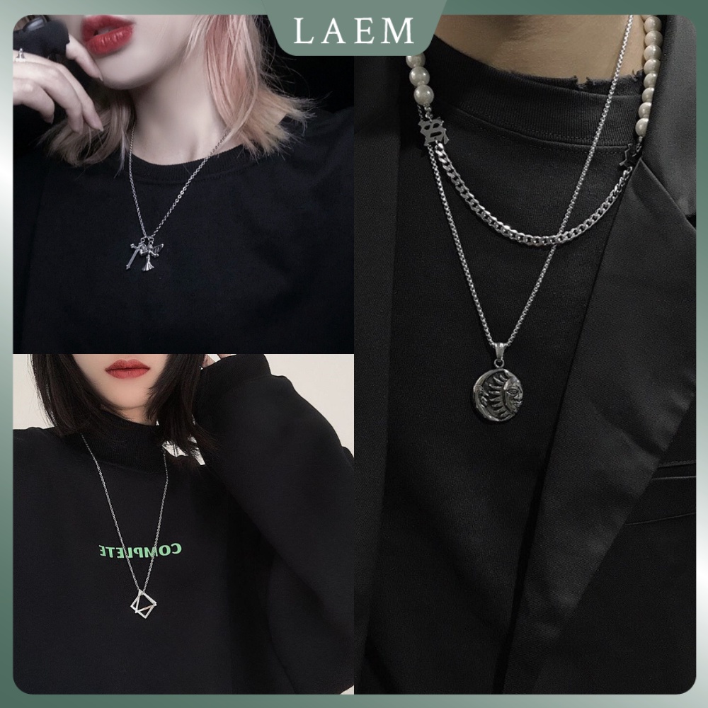 [LAEM] สร้อยคอและสร้อยคอสไตล์คลาสสิกเรียบง่ายเหมาะสําหรับทั้งชายและหญิง - M04