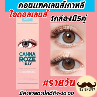 *พร้อมส่ง*ฟรีตลับคอนแทคเลนส์ IDOLLENS แบบรายวัน 1 DAY CANNA ROZE IDOLLENS  Beige, Nude 5 คู่