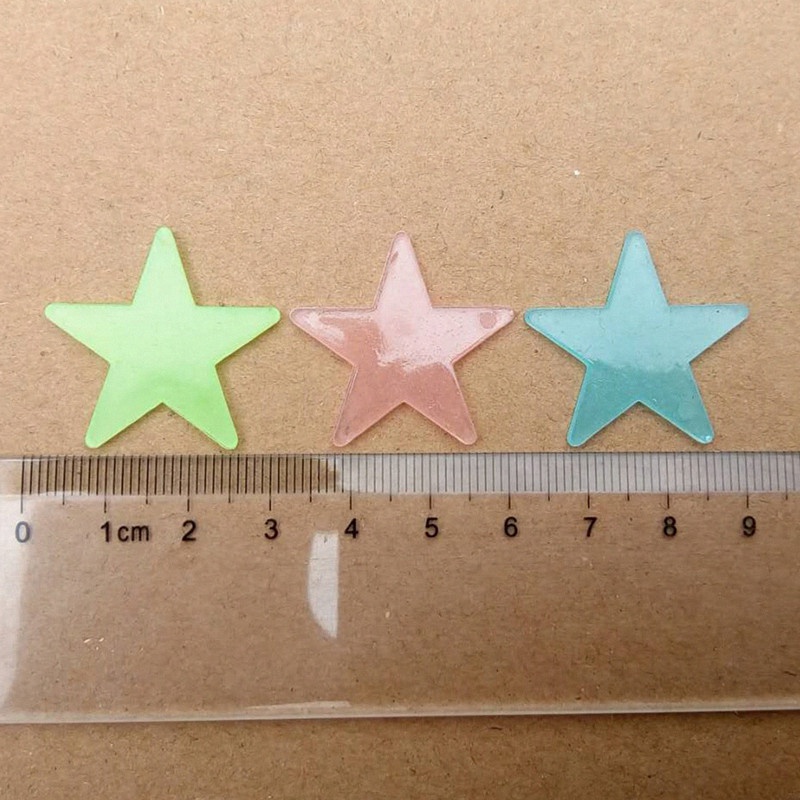 50 ชิ้น เรืองแสง ดาว สติกเกอร์ติดผนัง / เรืองแสงในที่มืด ดาว สติกเกอร์ติดผนัง / เพดาน เรืองแสง ตกแต่ง สําหรับห้องเด็ก ตกแต่งบ้าน - รูปที่ 7