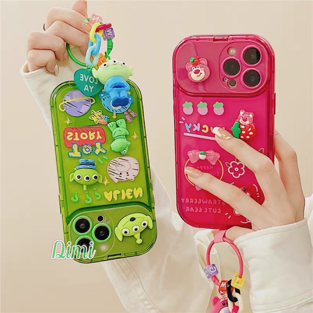 เคสนิ่ม ขาตั้งได้ มีกระจก การ์ตูนนูน สำหรับ for iPhone 7 7P 8P XR 11 12 Pro max 13 13Promax 14 14Pro 14Promax OPPO VIVO