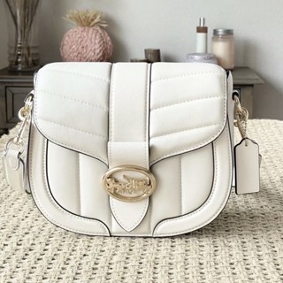 GEORGIE SADDLE BAG WITH QUILTING (COACH C2803)