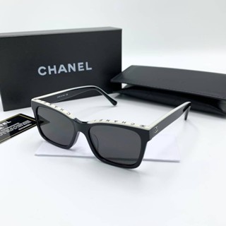 CHANEL ACETATE FRAME SUNGLASSES LOGO LETTER ON TOP แว่นตากันแดดแบรนด์ชาแนล ตัวหนังสือโลโก้ด้านบน