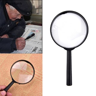 Easyturn 1Pcs Magnifier 60mm Handheld 5X Magnifying Glass Handheld Low Vision Reading ET