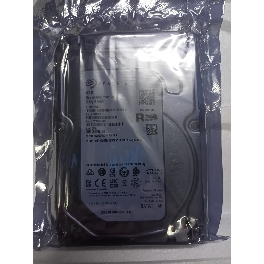 HDD PC SEAGATE SKYHAWK 4TB ST4000VX007 Recertifield Product [มือ2][026]