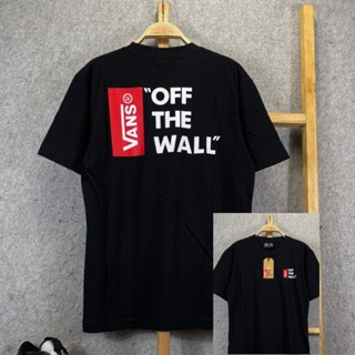 เสื้อยืด ลาย vans OFF THE WALL สีแดง สําหรับผู้ชาย ผู้หญิง